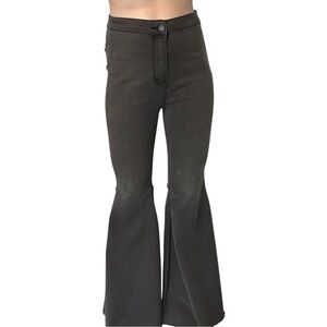Free People Jeans Bell Bottoms Retro Boho 70s Flare Black Casual Hippie Size 28